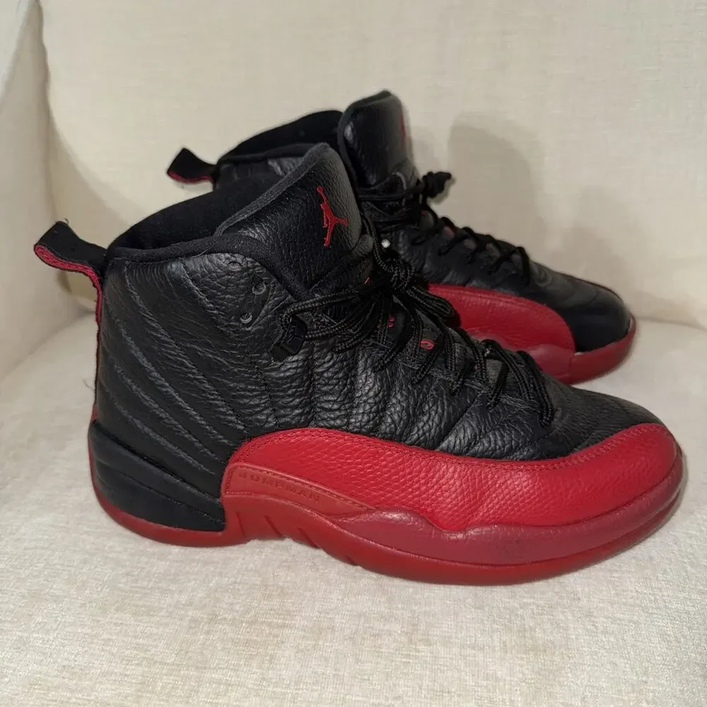 [130690-002] Mens Air Jordan 12 Retro 'Flu Game' 2016 - SIZE 8 (damage)